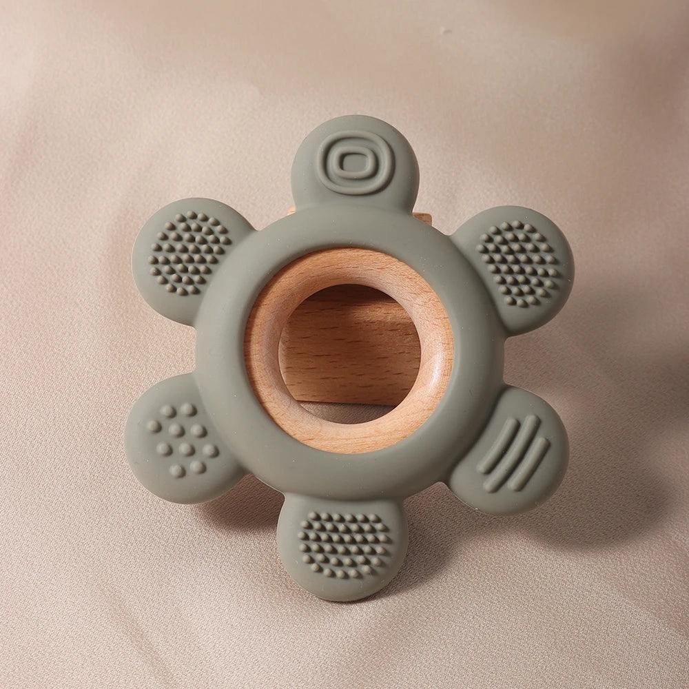 Bloom Bite Wooden Flower Teether