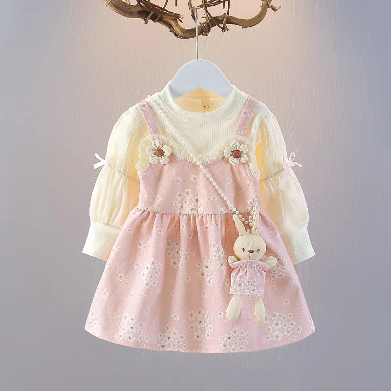 2025 Spring Girls' Floral Dress