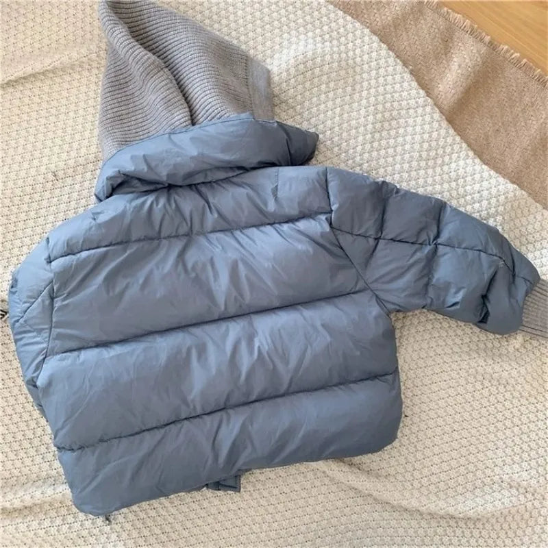 Winter Patchwork Hooded Jacket