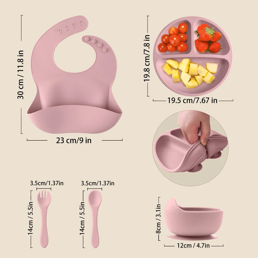 Meal Mate 5pc Silicone Feeding Set