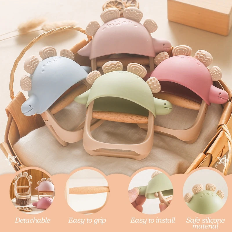 Dino Chew Silicone Teether Bracelet