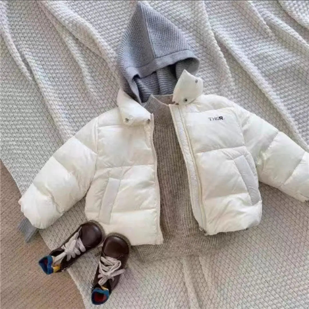 Winter Patchwork Hooded Jacket