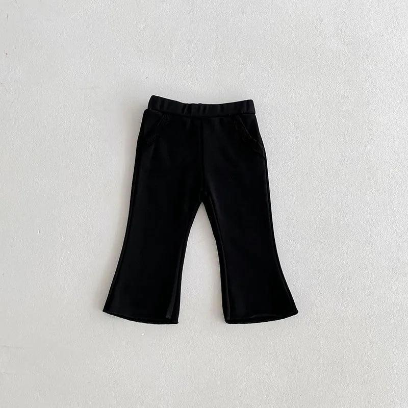 Baby Girls' Lace Bell-Bottom Pants