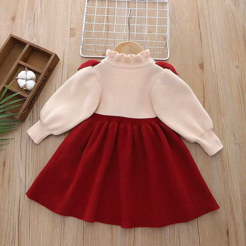 Baby Girl Christmas Dress – Knitted Lace