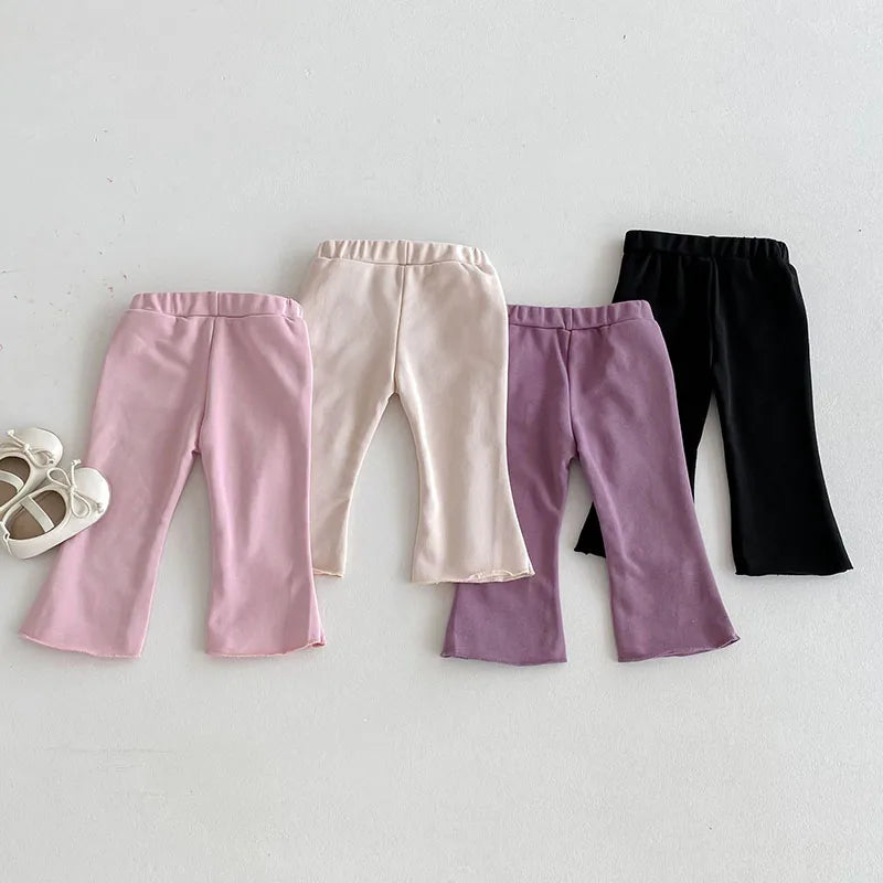 Baby Girls' Lace Bell-Bottom Pants