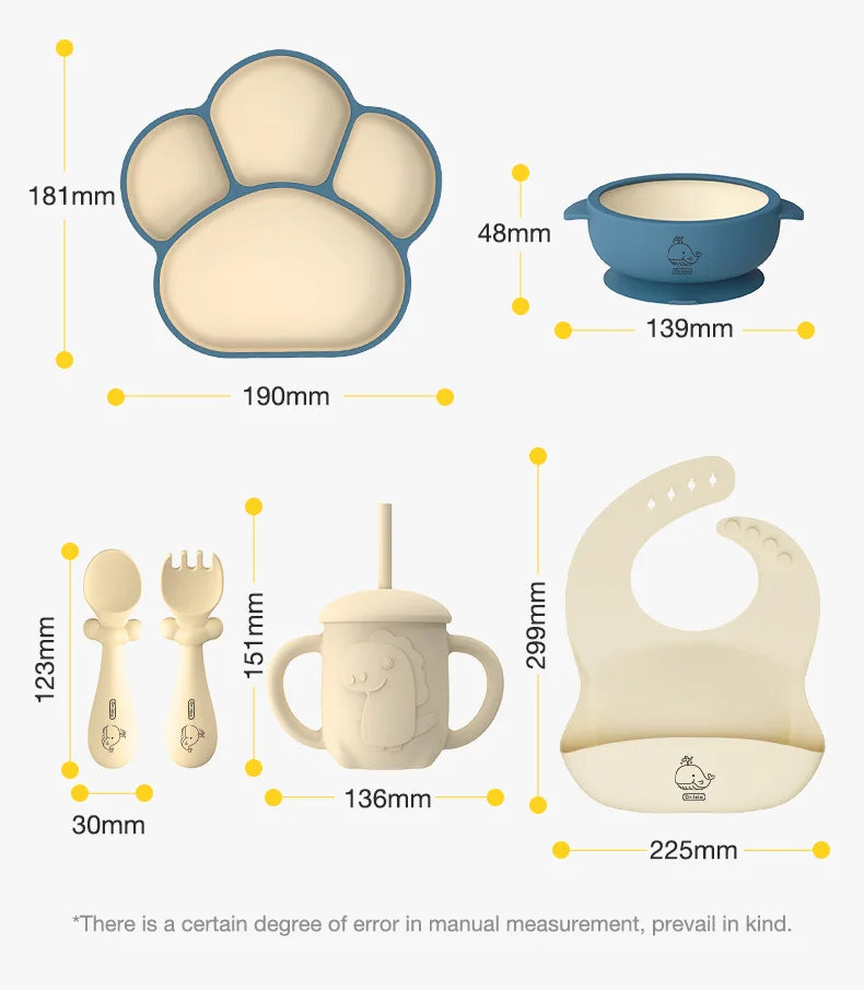 Dr.Isla 6pc Silicone Mealtime Set