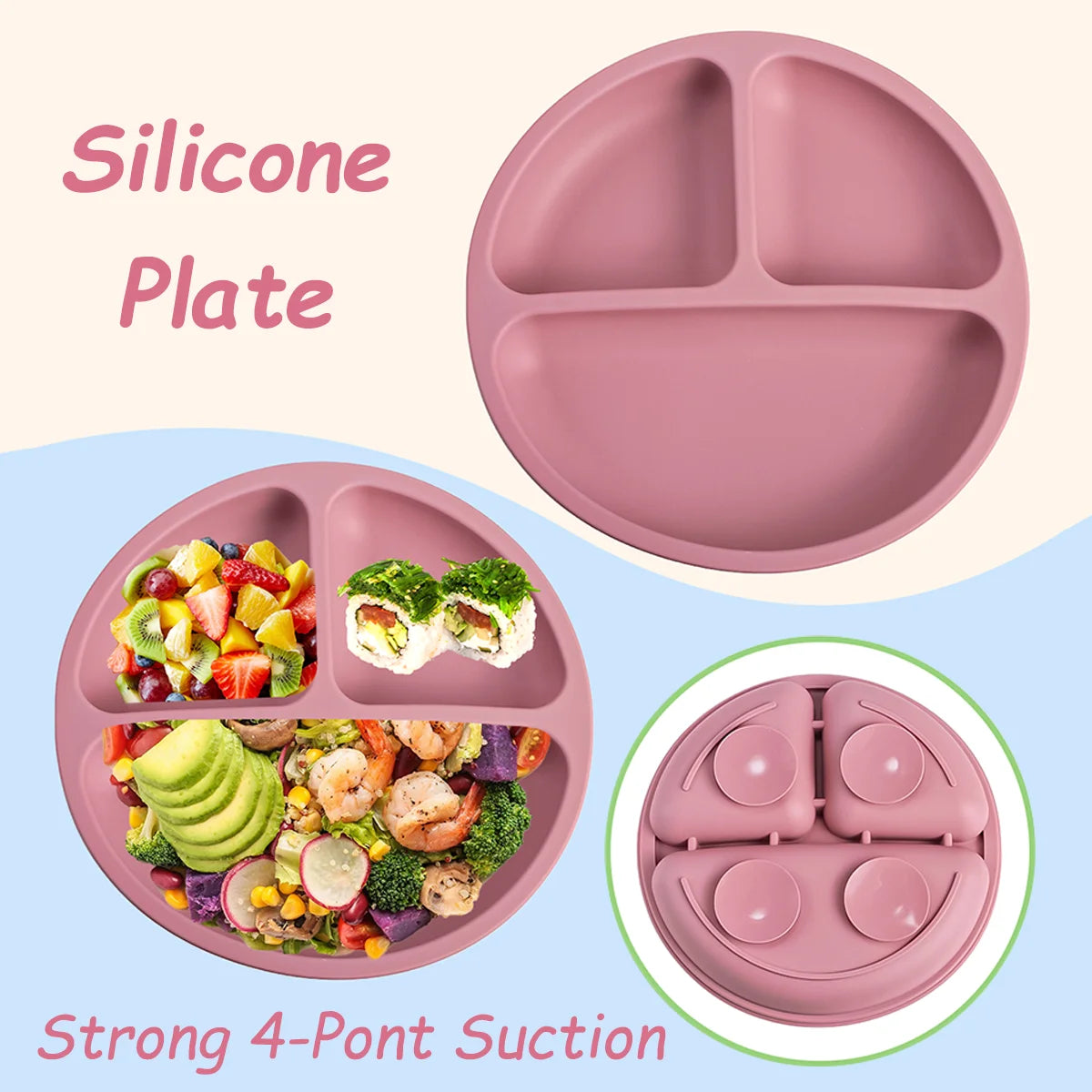 Lil Dine 3pc Silicone Feeding Set