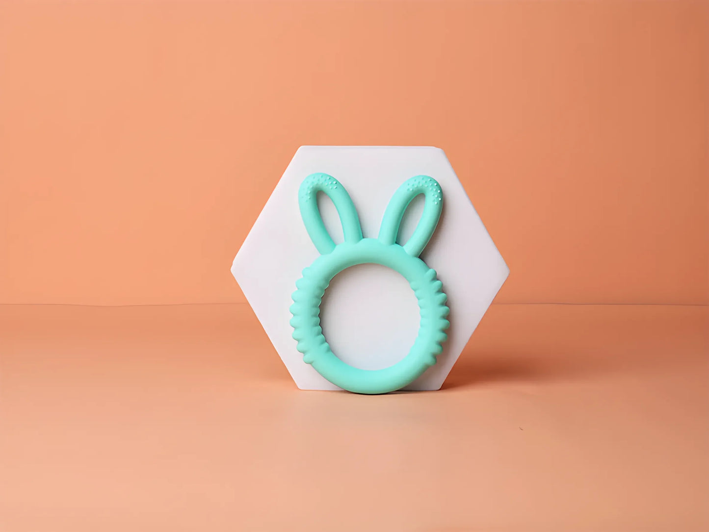 Happy Bunny Silicone Teether
