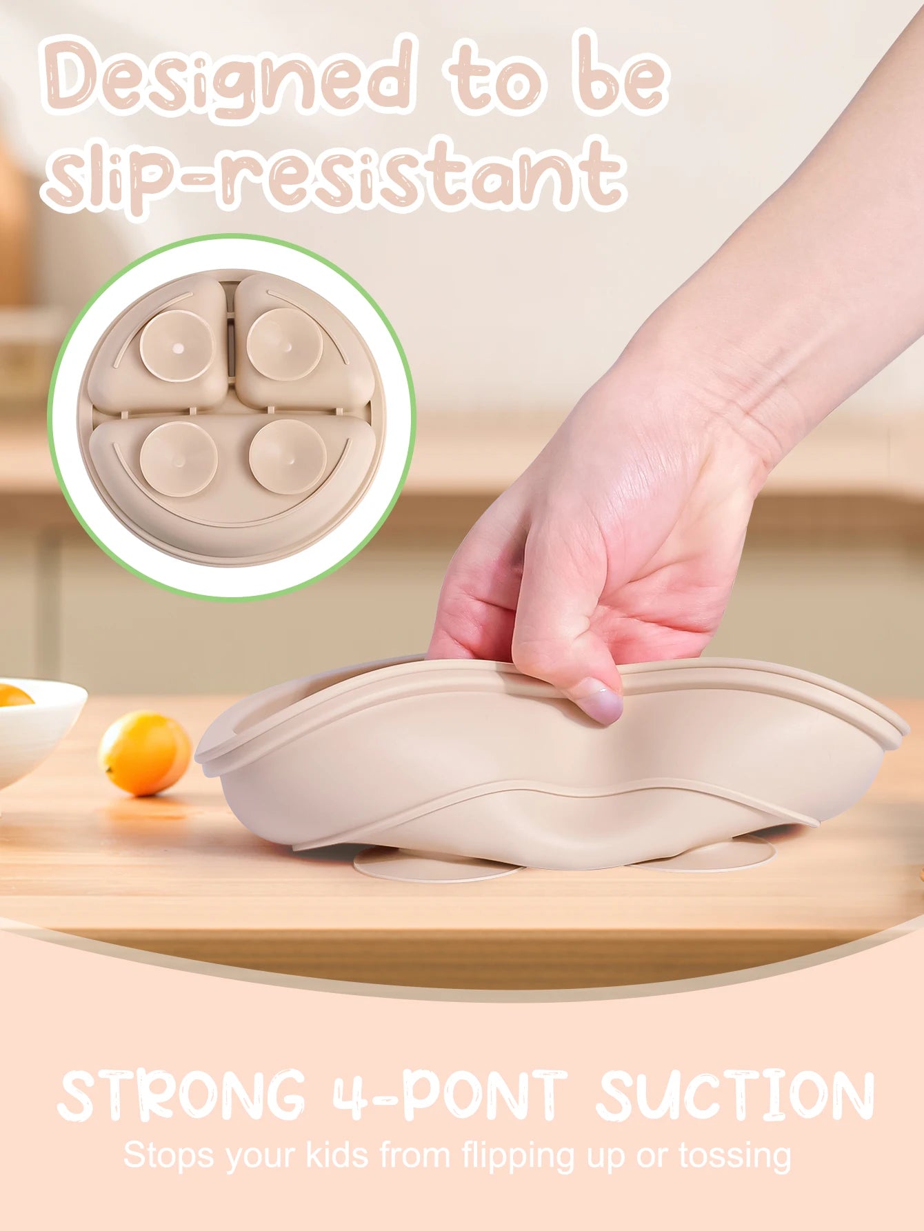 Dino Plate Suction Dish