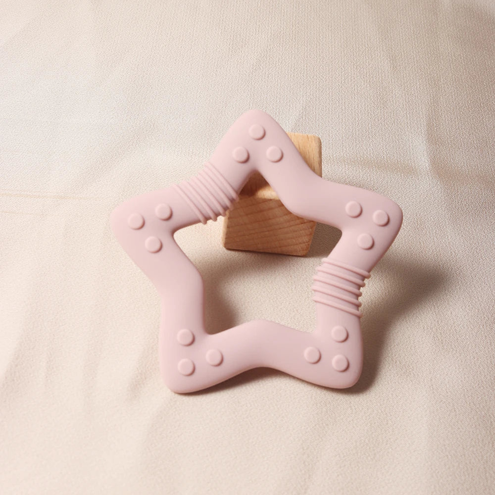 Star Heart Silicone Teether
