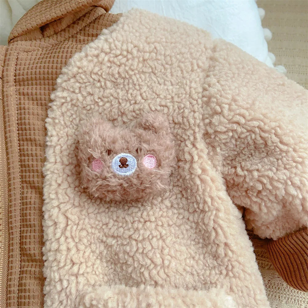 Infant Baby Hooded Cotton Jacket