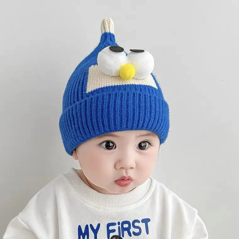Cute Bear Ear Protection Knitted Winter Hat