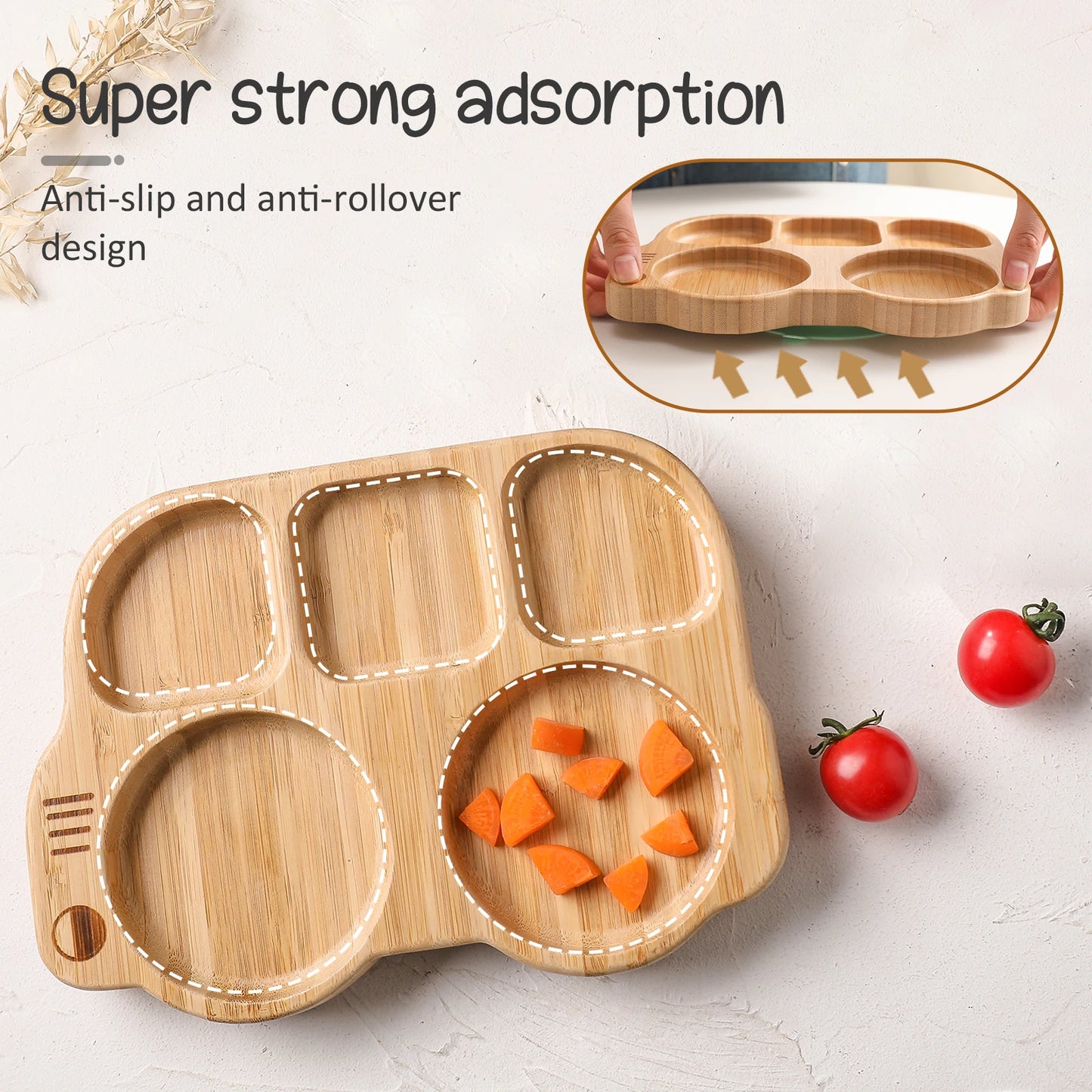 Nibble Nest Silicone & Wood Feeding Set