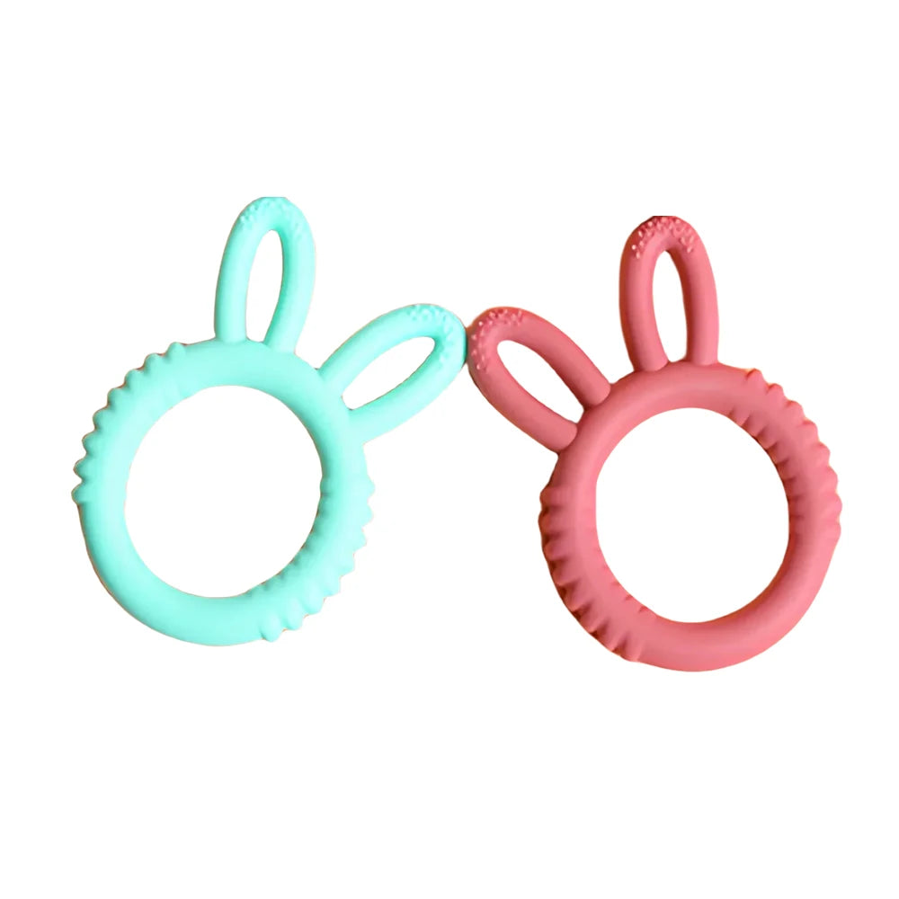 Happy Bunny Silicone Teether