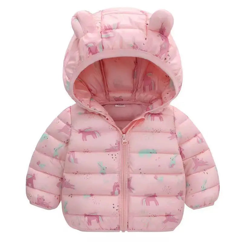 Kids' Warm Hooded Winter Jacket