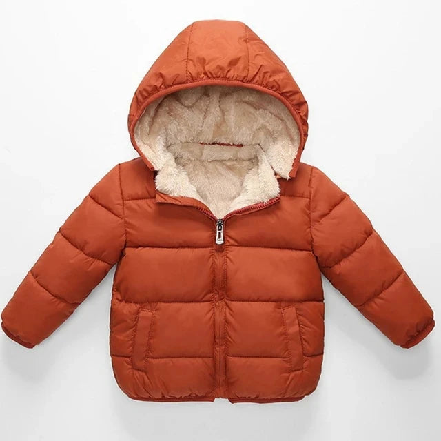 Lamb Wool & Velvet Thick Coat for Kids