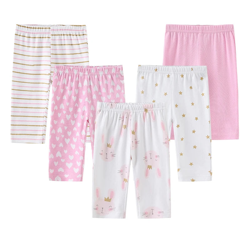 3-5PCS Baby Cotton Pants