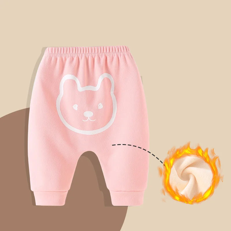 Autumn Winter Baby Girl Fleece Jogger Pants