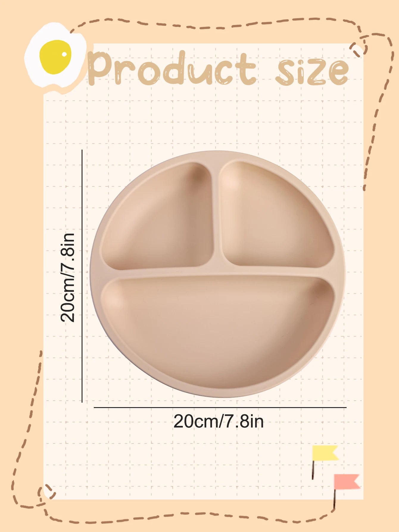 Dino Plate Suction Dish