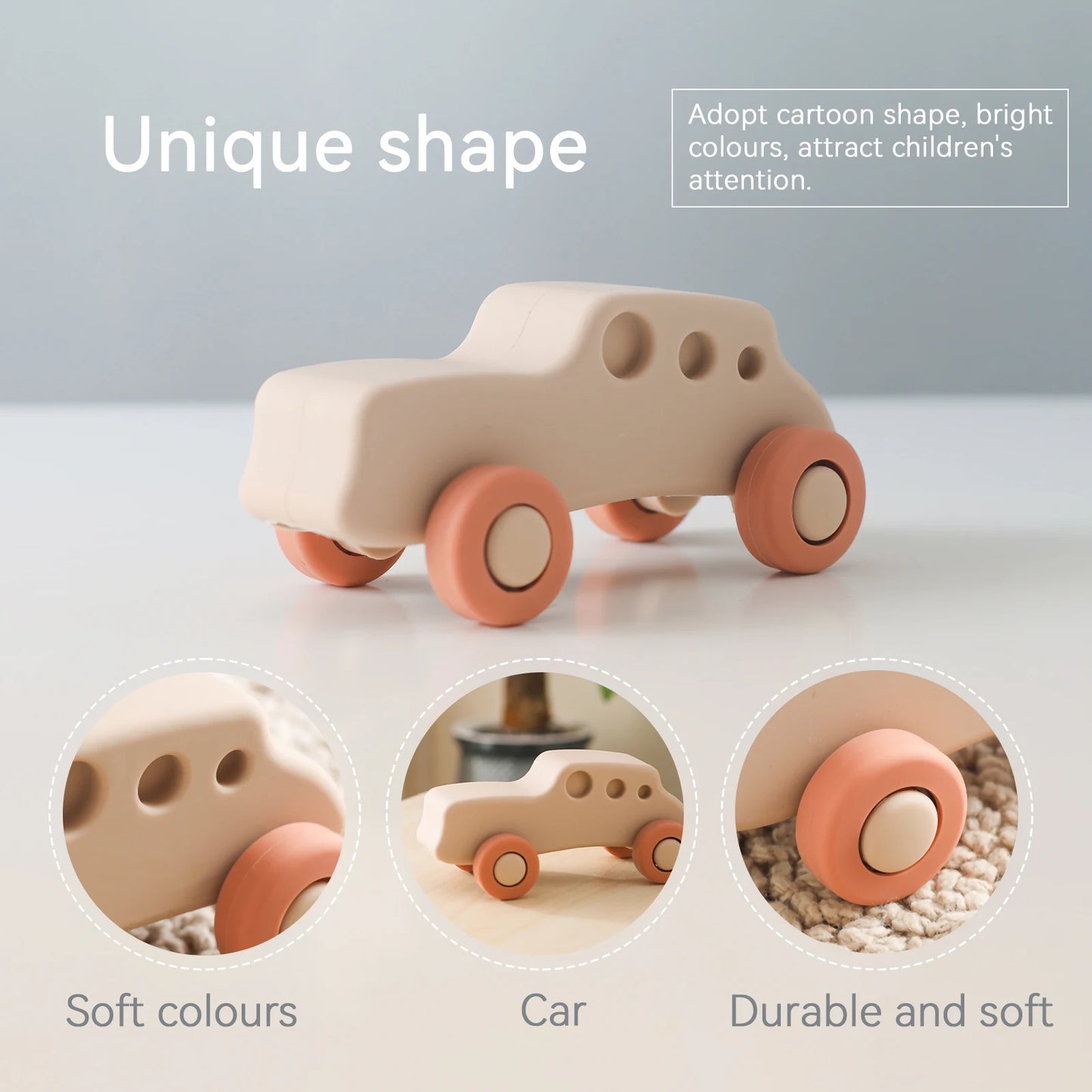 Tiny Drive Montessori Teether Car