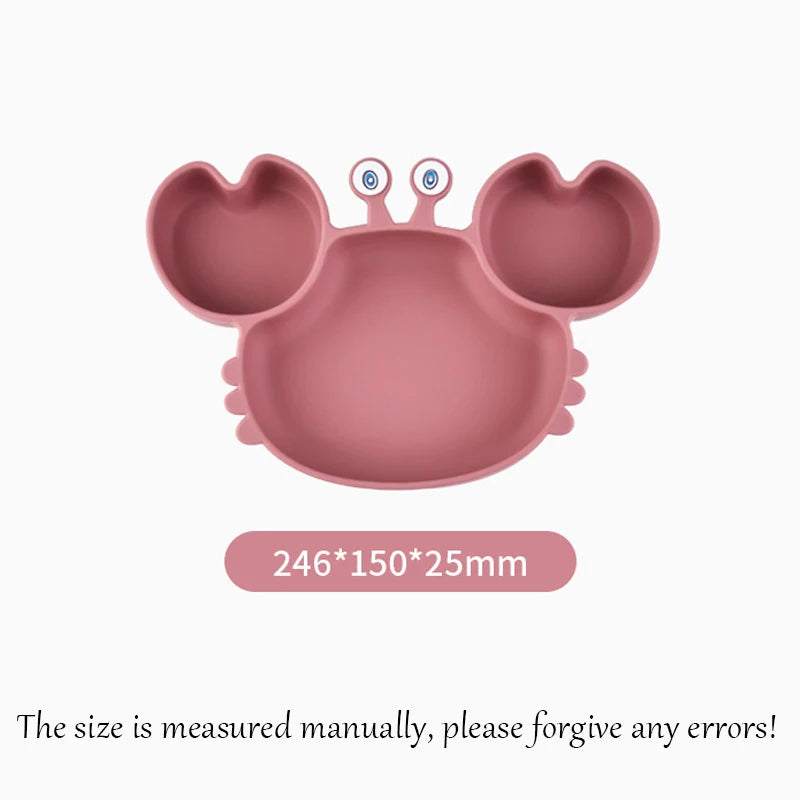 Crabby Meal Silicone Suction Plate