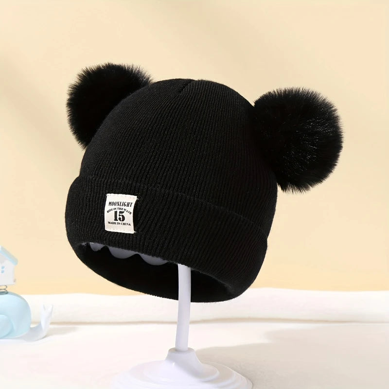 Stylish Baby Knitted Pom-Pom Beanie