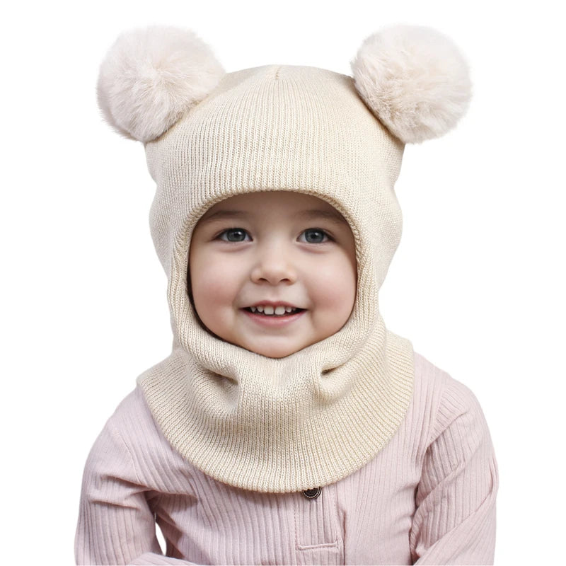 Pompom Baby Winter Hat & Scarf