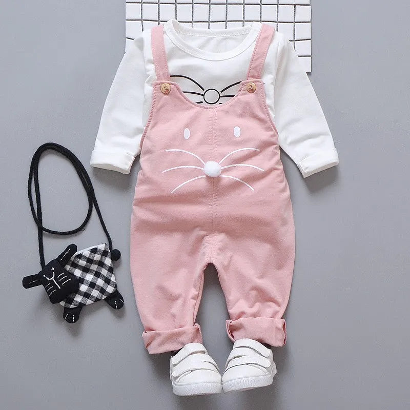 Girls' Trousers & Long Sleeve Top Set