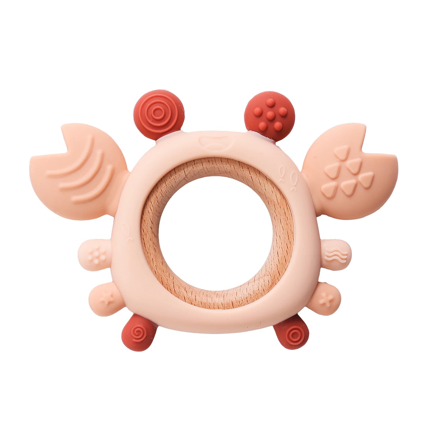Crabby Cuddle Silicone & Wood Teether