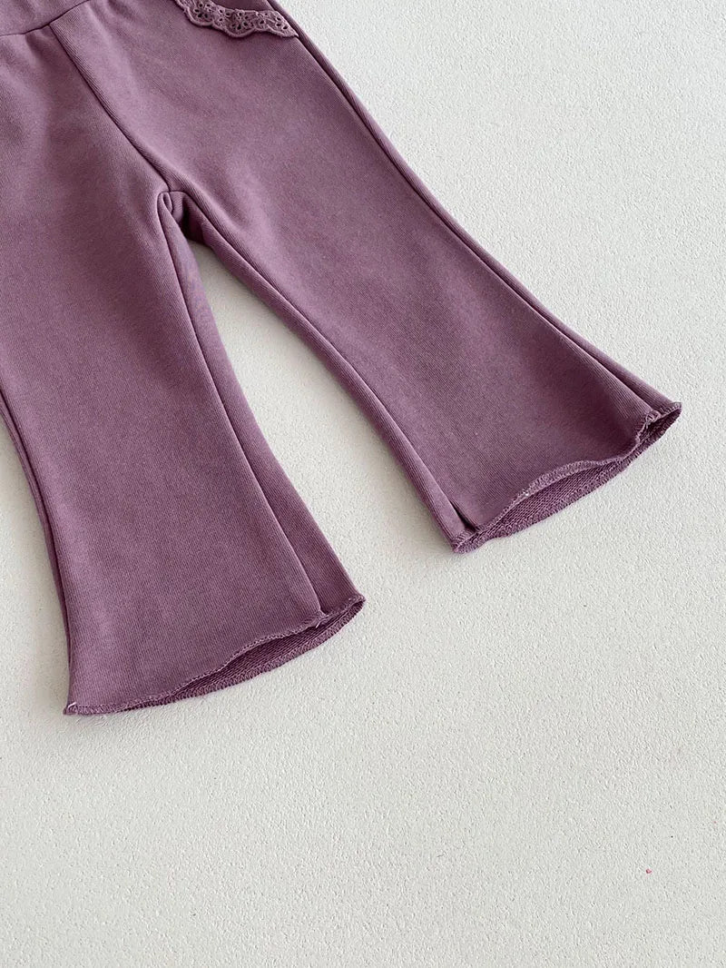Baby Girls' Lace Bell-Bottom Pants