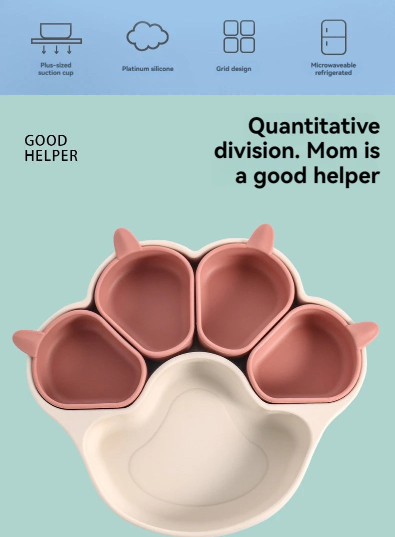 Paw Plate Cat Claw Suction Dish
