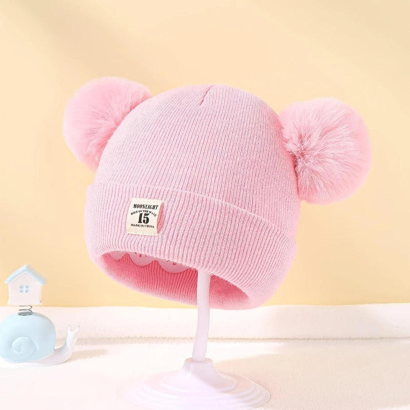 Stylish Baby Knitted Pom-Pom Beanie