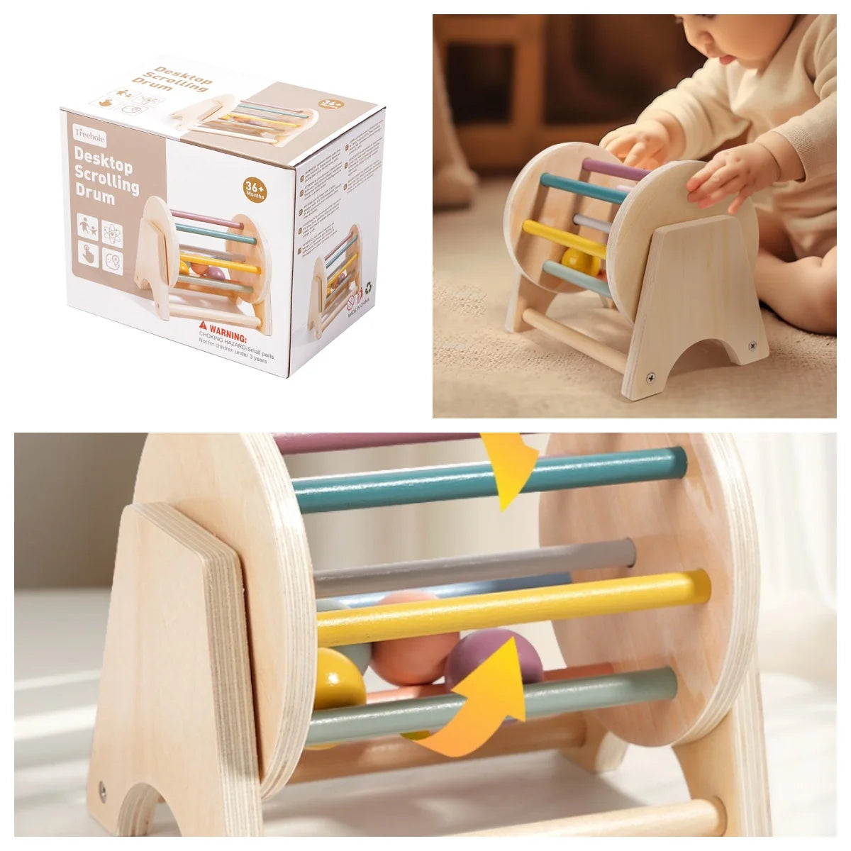 Tini Tunes Wooden Hand Bell Toy