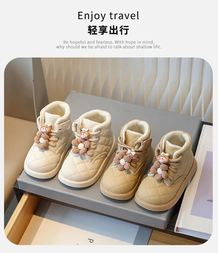2025 Girls' Fashion Leather Boots