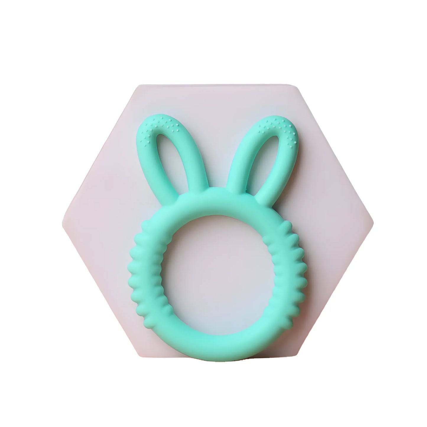 Happy Bunny Silicone Teether