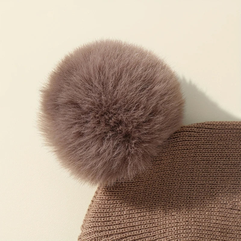 Stylish Baby Knitted Pom-Pom Beanie