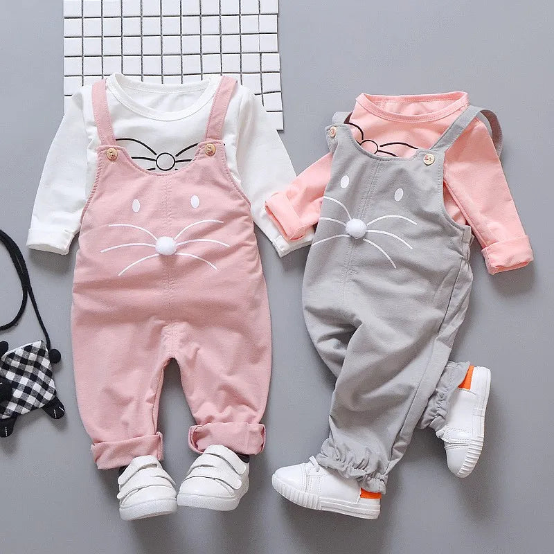 Girls' Trousers & Long Sleeve Top Set