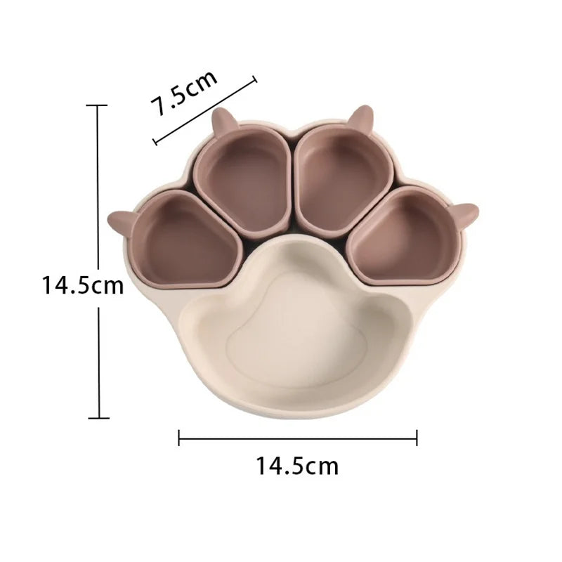 Paw Plate Cat Claw Suction Dish
