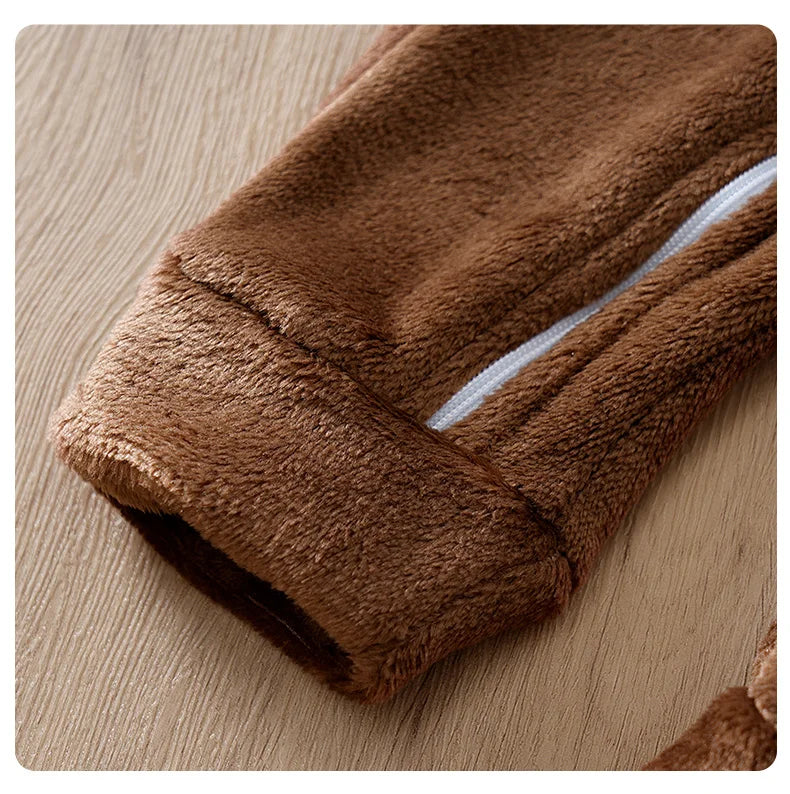 Adorable Bear-Themed Winter Baby Romper