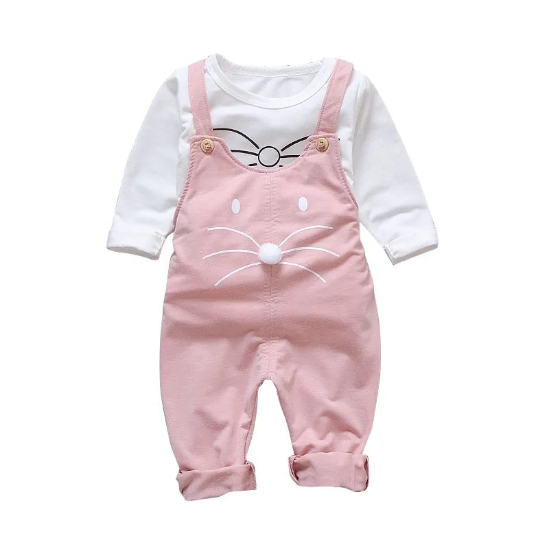 Girls' Trousers & Long Sleeve Top Set