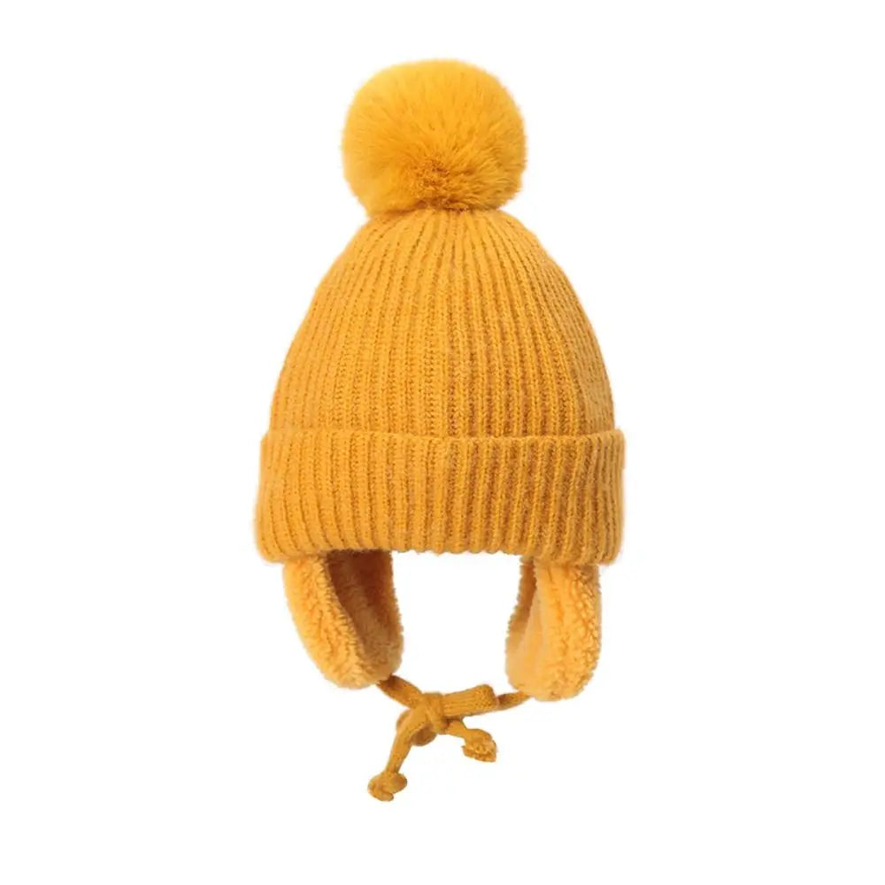 Winter Baby Pompom Beanie Hat