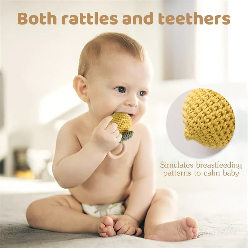 Lemo Tune Crochet Rattle Teether