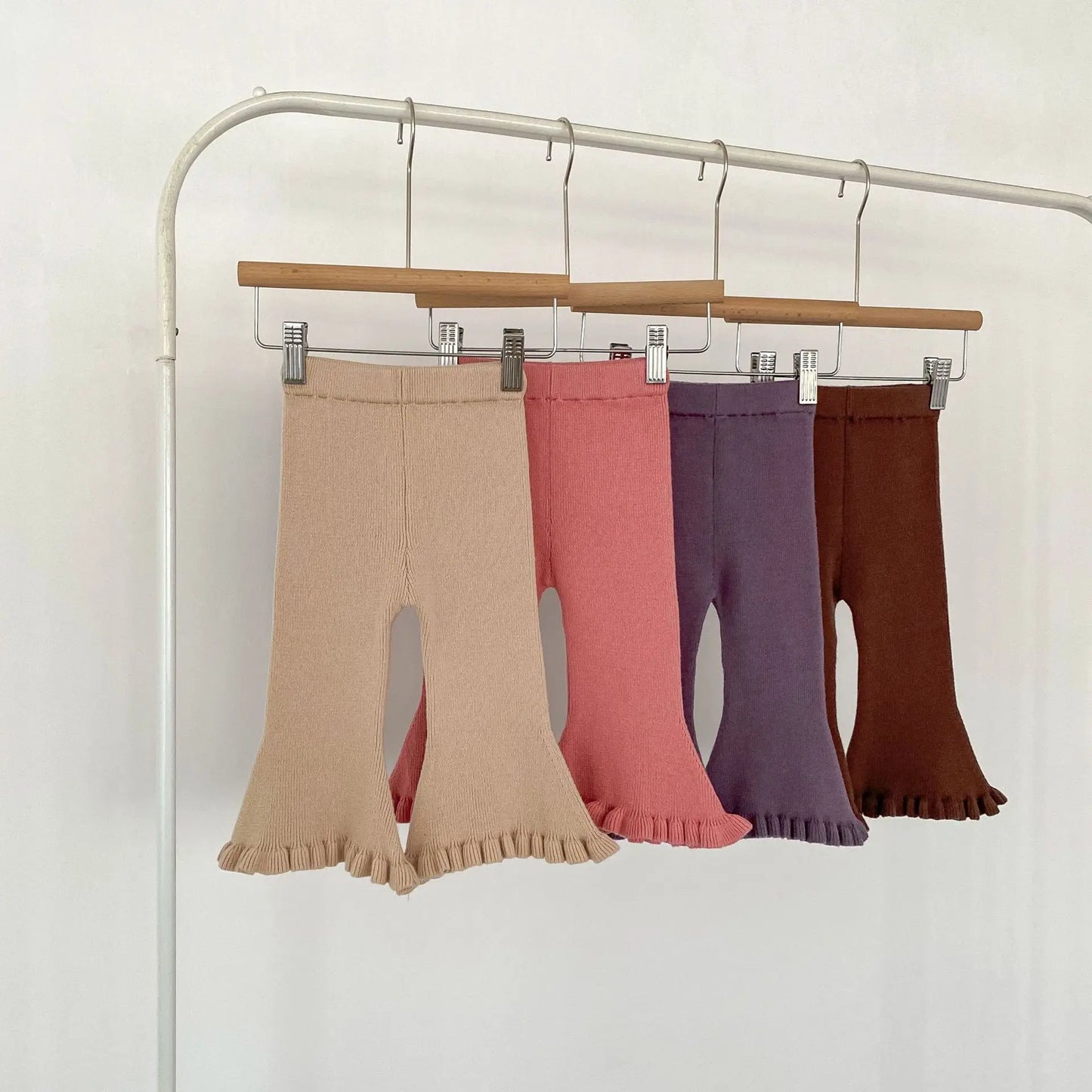 Toddler Girls' Knitted Flare Pants
