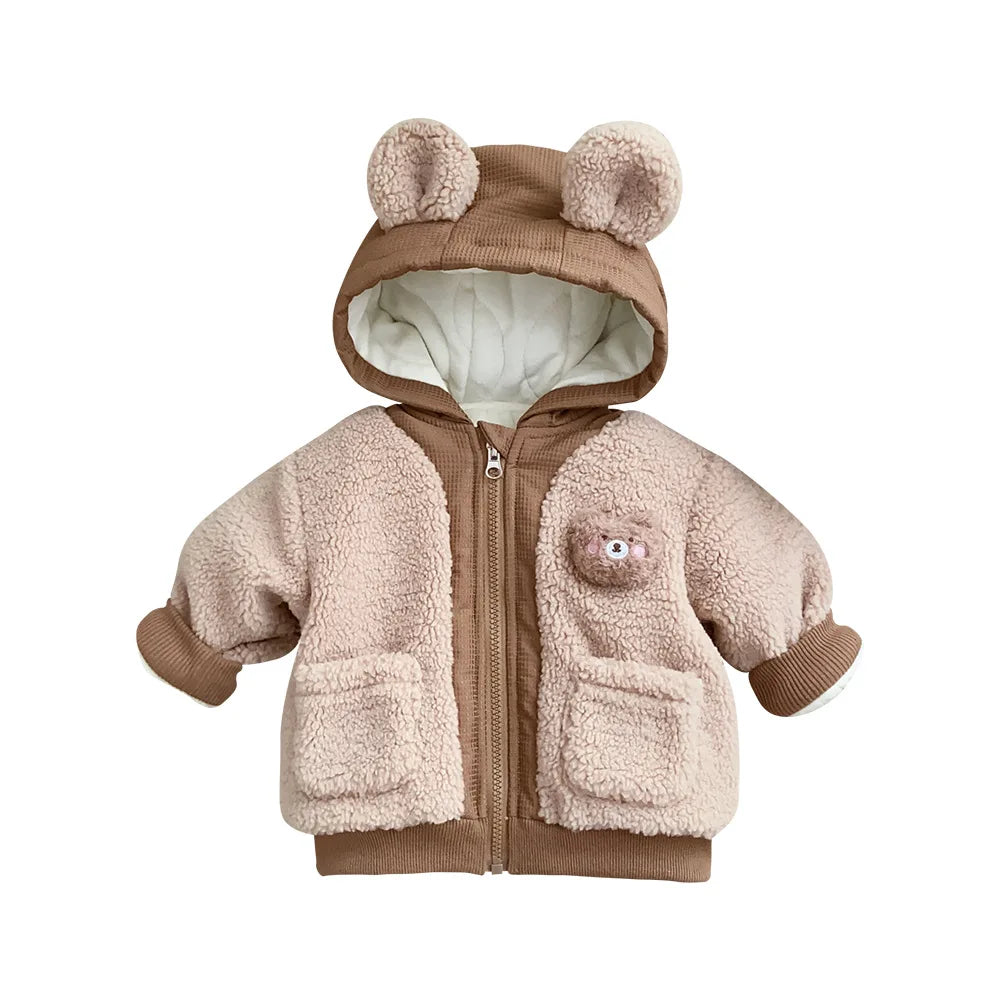 Infant Baby Hooded Cotton Jacket