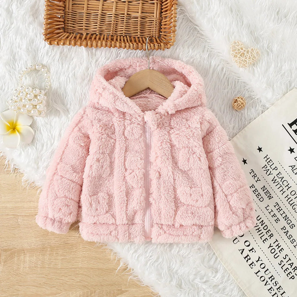 Baby Girl Princess Pink Fleece Jacket