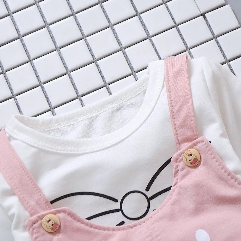 Girls' Trousers & Long Sleeve Top Set