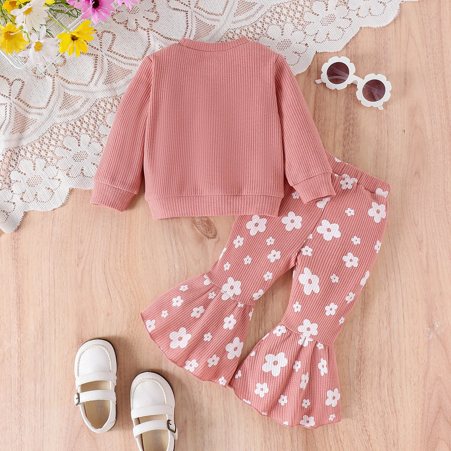 Baby Girls' Printed Top & Pants Set