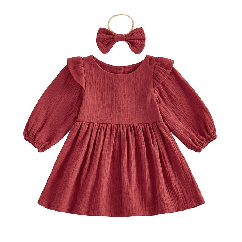 Girls' Winter Knit Sweater Dress Set