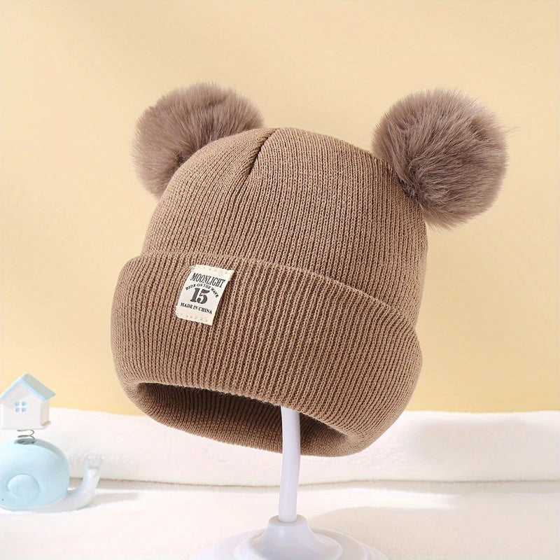 Stylish Baby Knitted Pom-Pom Beanie