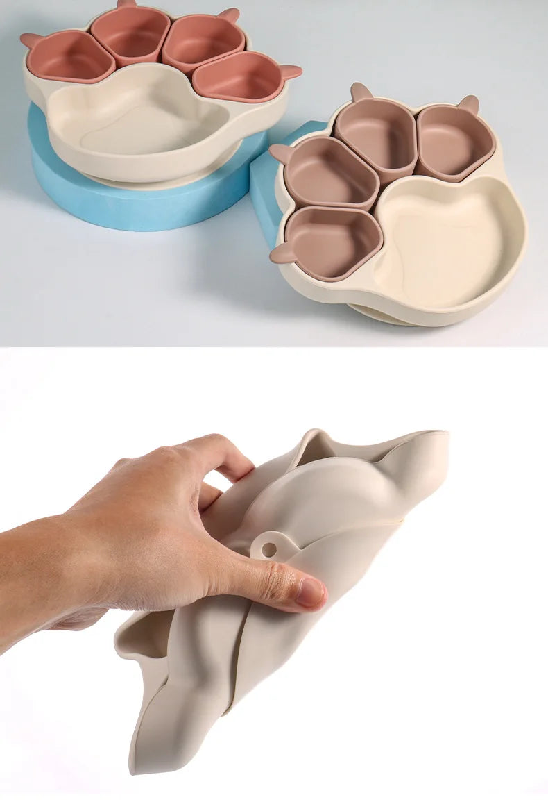 Paw Plate Cat Claw Suction Dish